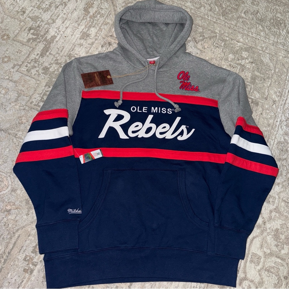 Mitchell‎ & Ness UNLV Rebels Pull Over Hoodie Men Sz L New
